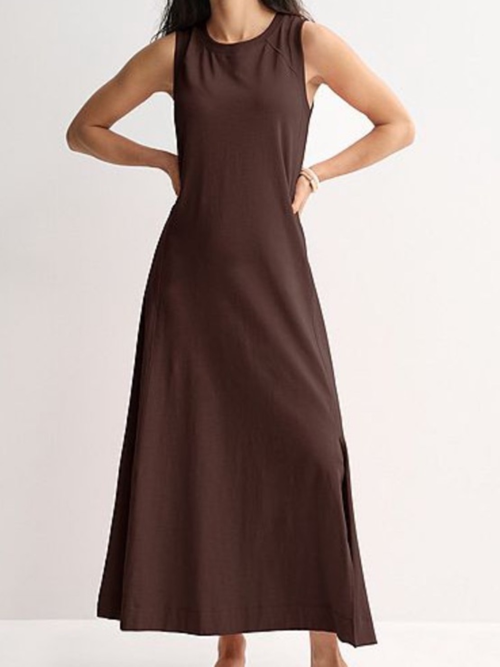 SONOMA - Brown Sleeveless Maxi Dress - Women’s Size Medium - Picture 1 of 7